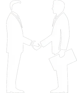 Candidato contratado y entrevistador se dan la mano