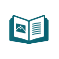biblioteca de recursos icono